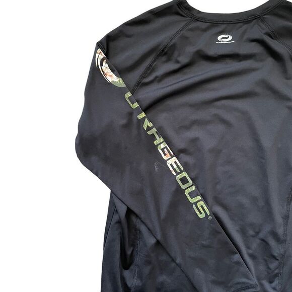 BLACK RASH GUARD O'RAGEOUS Size Large - Picture 4 of 4